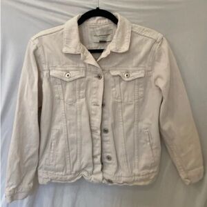 Elegant Cream Denim Jacket for Women